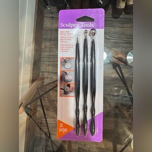 Sculpey Tools Dual-End Detail Tools Set (3-Piece) Polymer Clay Sculpting